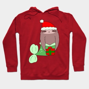 Christmas Mermaid Sloth Hoodie